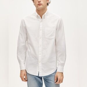J. Crew Broken-in organic cotton oxford shirt in White